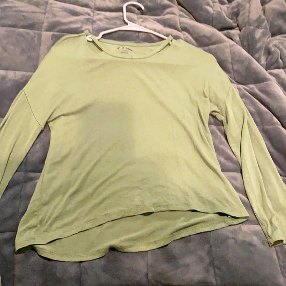 Art class brand, army green, long sleeve, large 10-12 kids